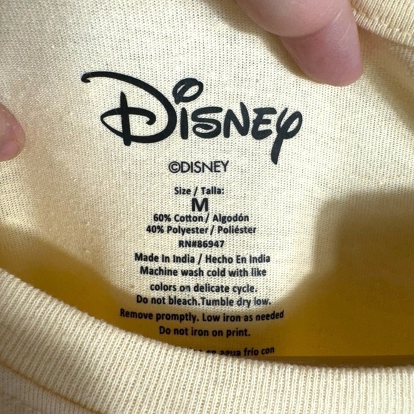 Disney Paneled Halloween Motif Graphic Short Sleeve Tee, Peach, Size Medium - Picture 5 of 11